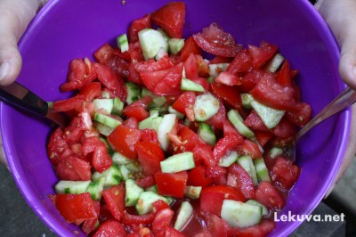 Здравословна салата с домати