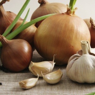 Onions and garlic.