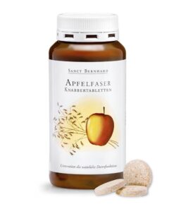 Опаковка на продукта ЯБЪЛКОВИ ФИБРИ, Apfelfaser-Knabbertabletten