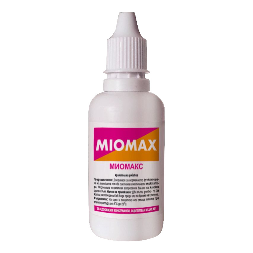 Изглед на опаковката на продукта Миомакс, Miomax