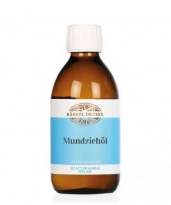 Маслото за жабурене Mundziehöl е мощно средство срещу вредните микроорганизми в устата (с червен портокал и карамфил)