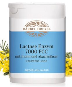 Облекчение при лактозна непоносимост с Ензим 7000 FCC (Lactase Enzym 7000 FCC mit Inulin und Akazienfaser)