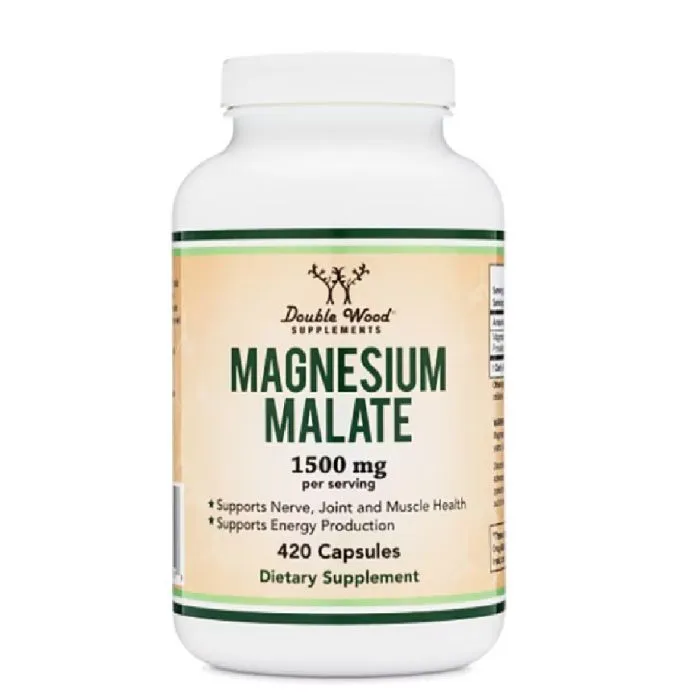 Magnesium Malate | Магнезий Малат 75 mg 420 капсули от Double Wood магнезиев малат